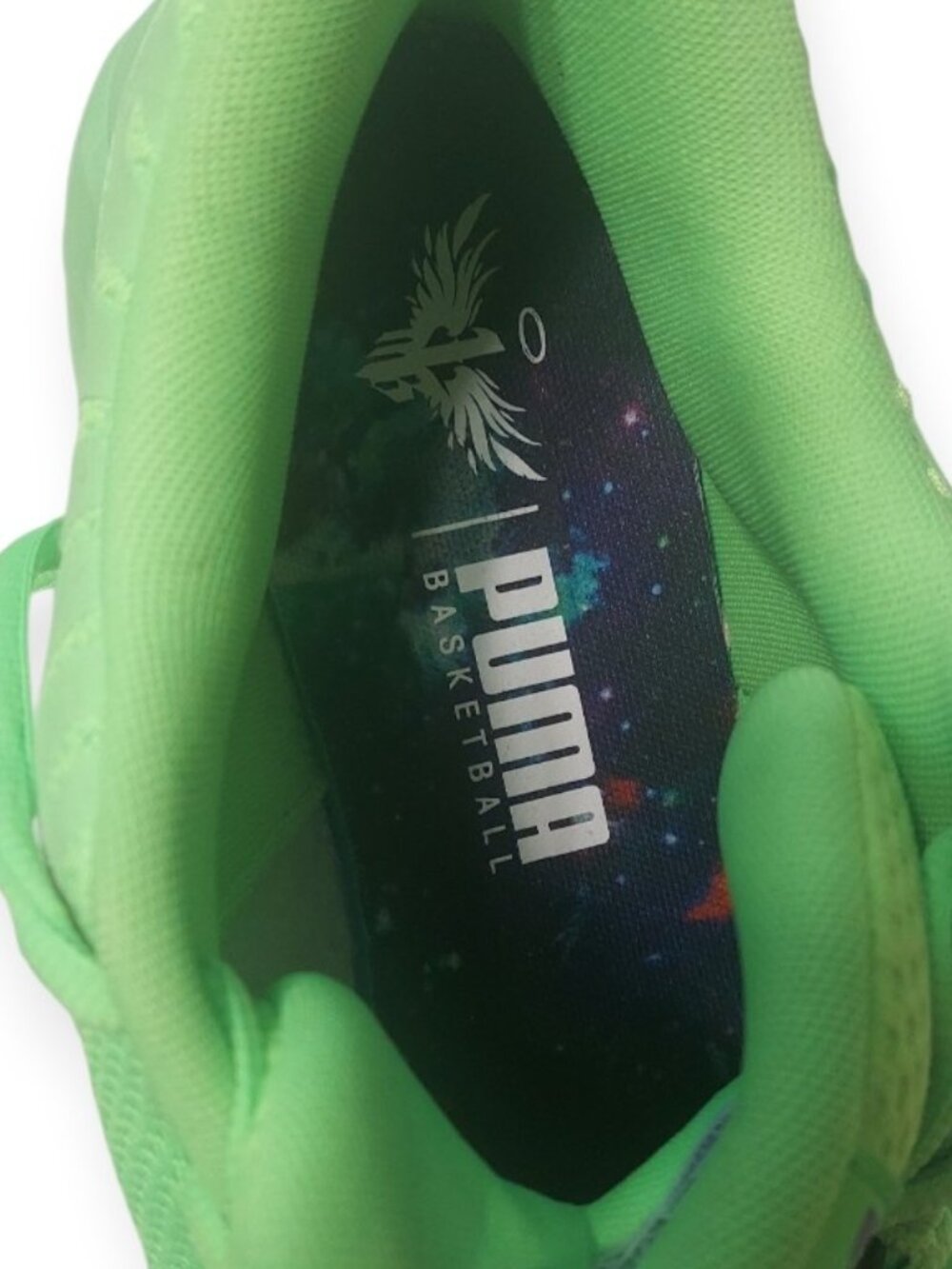 Share Size 13 Men's Lamelo Ball PUMA Green Gecko MB Shoes - Picture 6 of 8